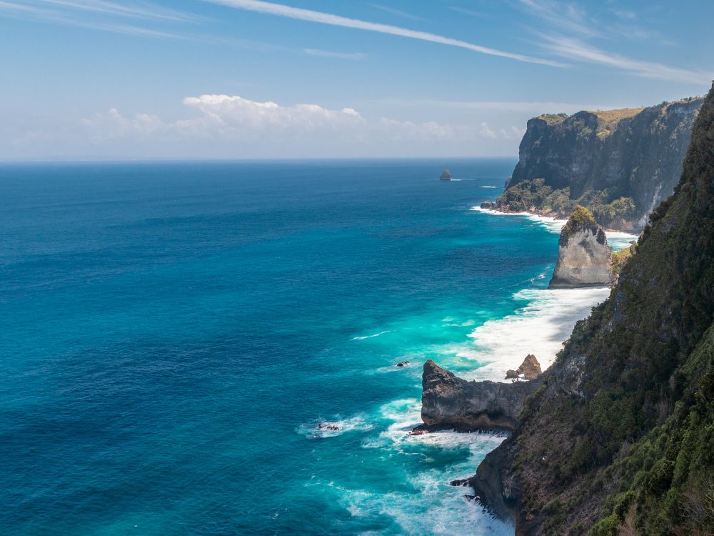 kanaren kueste meer klippen